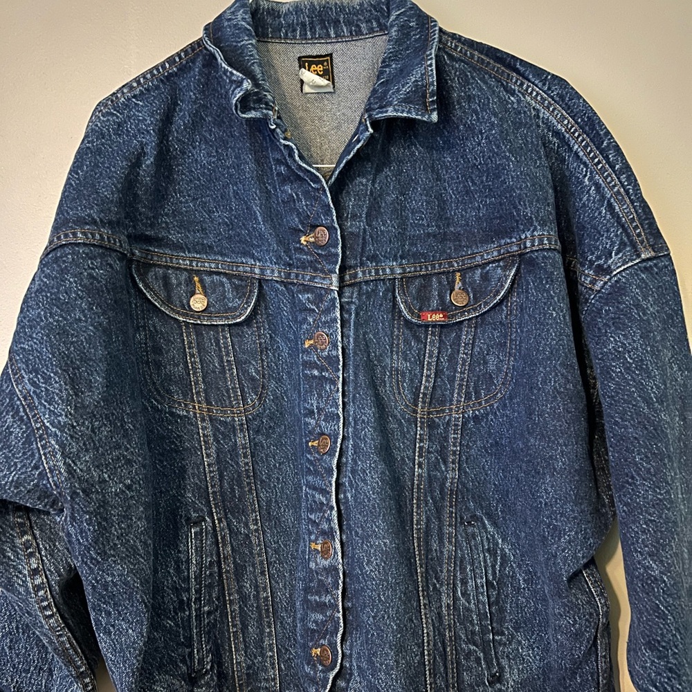 Vintage Lee Riders Denim Jean Jacket PATD 153438 Trucker 70’s Country Mens Med